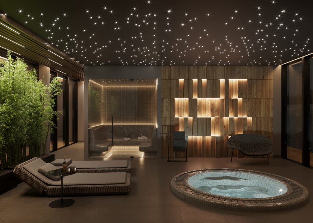 Strefa SPA Józefów k. Warszawy — realizacja LIVIN Interiors Studio